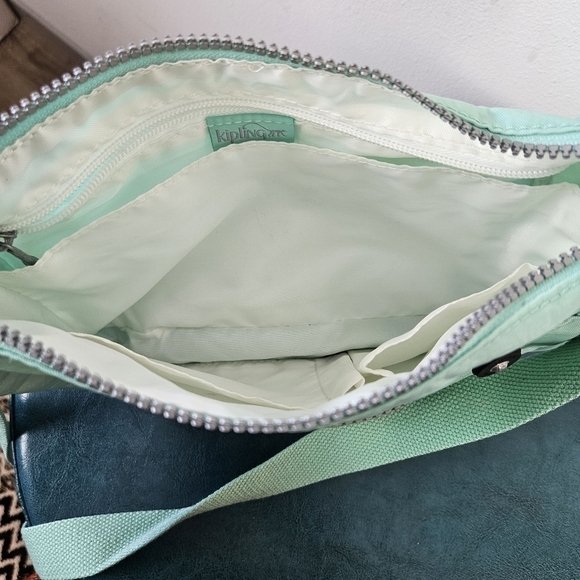 Kipling Callie Shoulder Crossbody Bag Fern Green Tonal Small - Picture 11 of 11